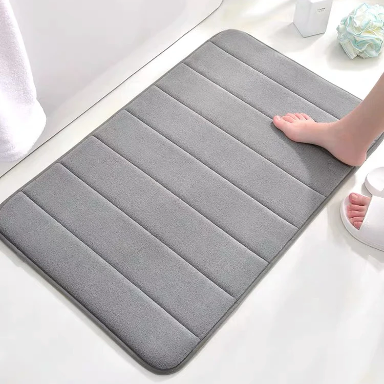Click Hot Sale Bathroom Washable Non Slip Memory Foam Bath Mats