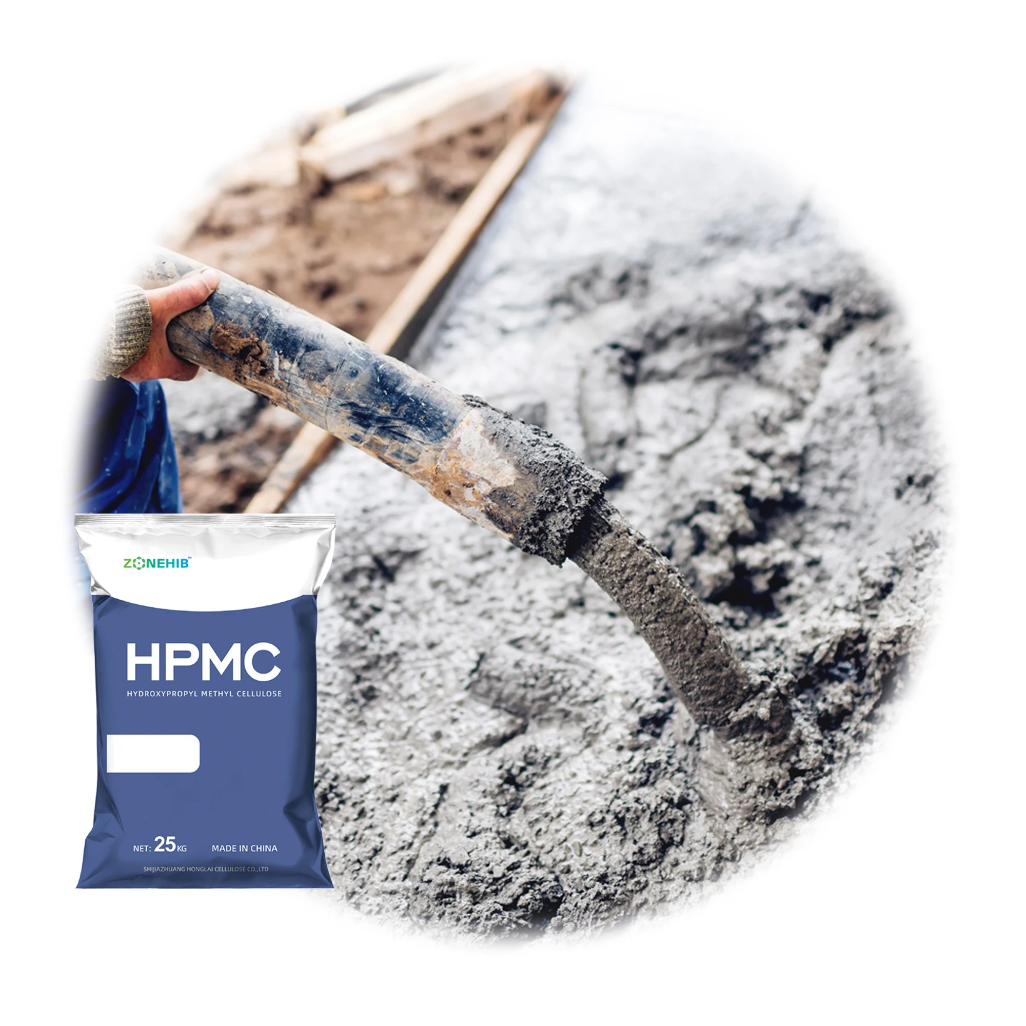 Factory Price Improve Pumpability Hydroxpropyl Methyl Cellulose Ether Powder For Cement - Based Polymer Mortar