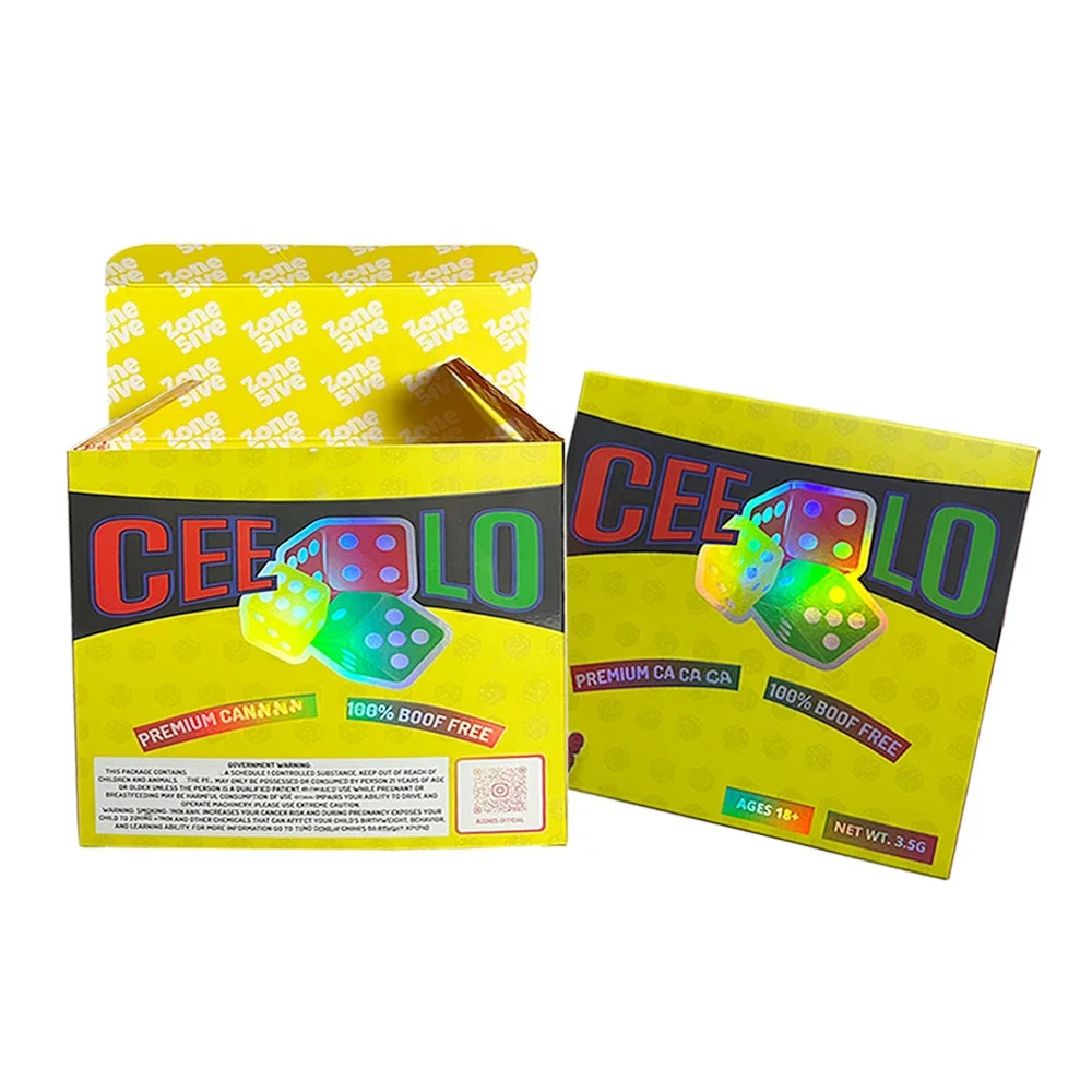 3.5g 8th Cali Zipper Pouch Cookie Cereal Custom Shaped Mylar Bags With Display Window Boxes For Edibles Packaging