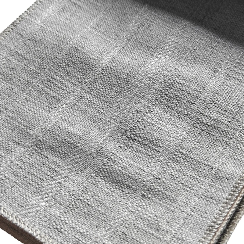 Rustic Wide Linen and Hemp Fabric with Natural Striped Bamboo Blackout Feature for Home Decor Sofas Available for Wholesale