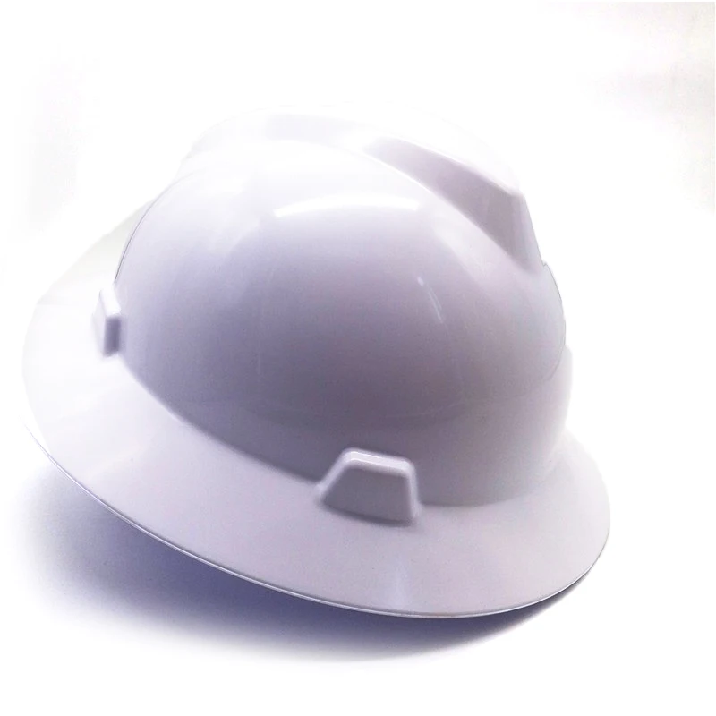 Large-brimmed, wide-brimmed MSA helmet V-shaped multi-color high-strength pressure-resistant new safety helmet