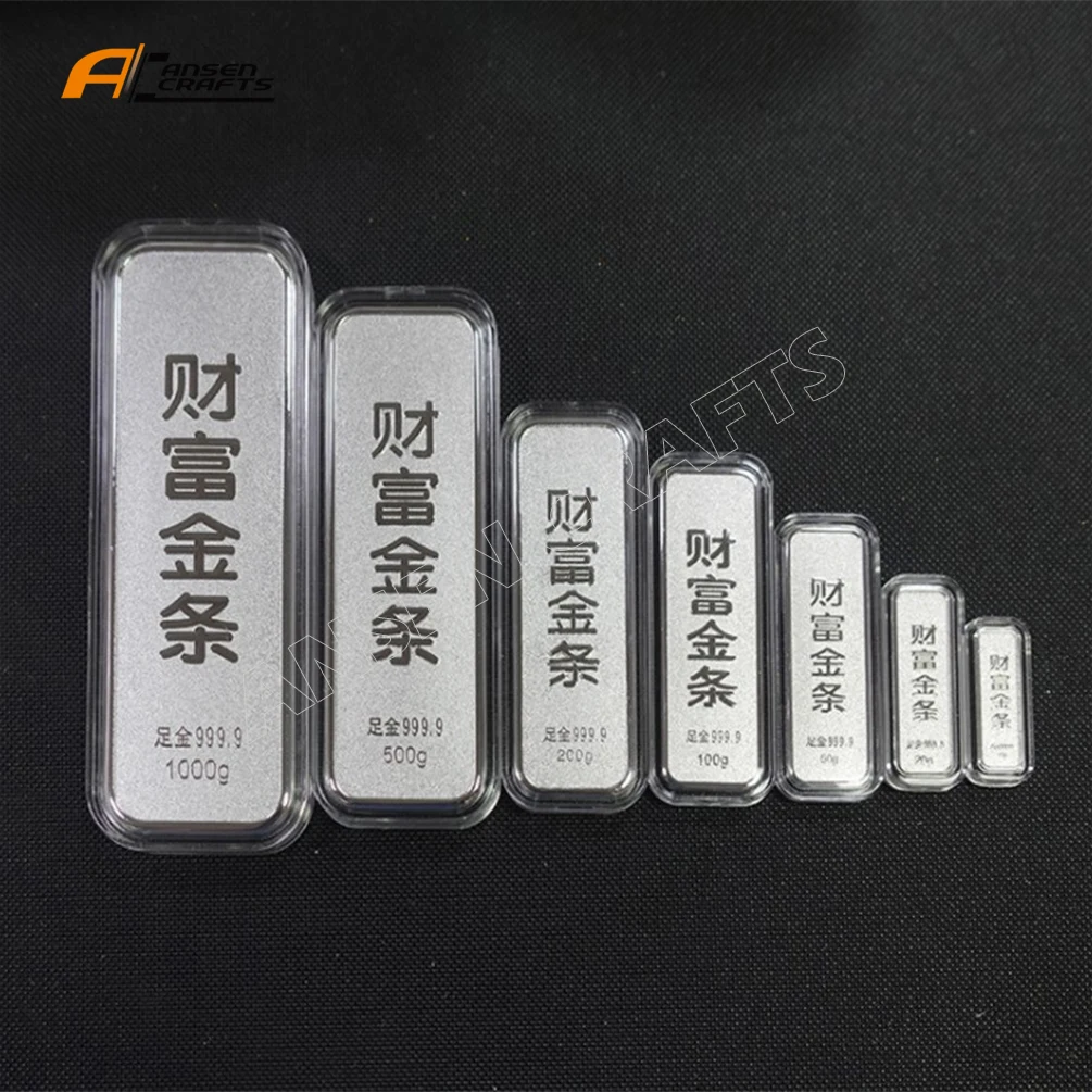 
Wholesales Funny Gift 10oz Gold 24K Fine 9999 Pure Golden United States Bars for Sales Gold Bullion Collectible Ingot 