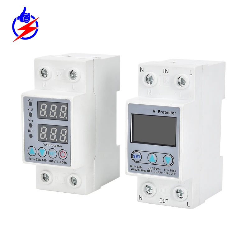 Most popular 63A 230V Voltage Protector Overvoltage Undervoltage  Protection over current protector