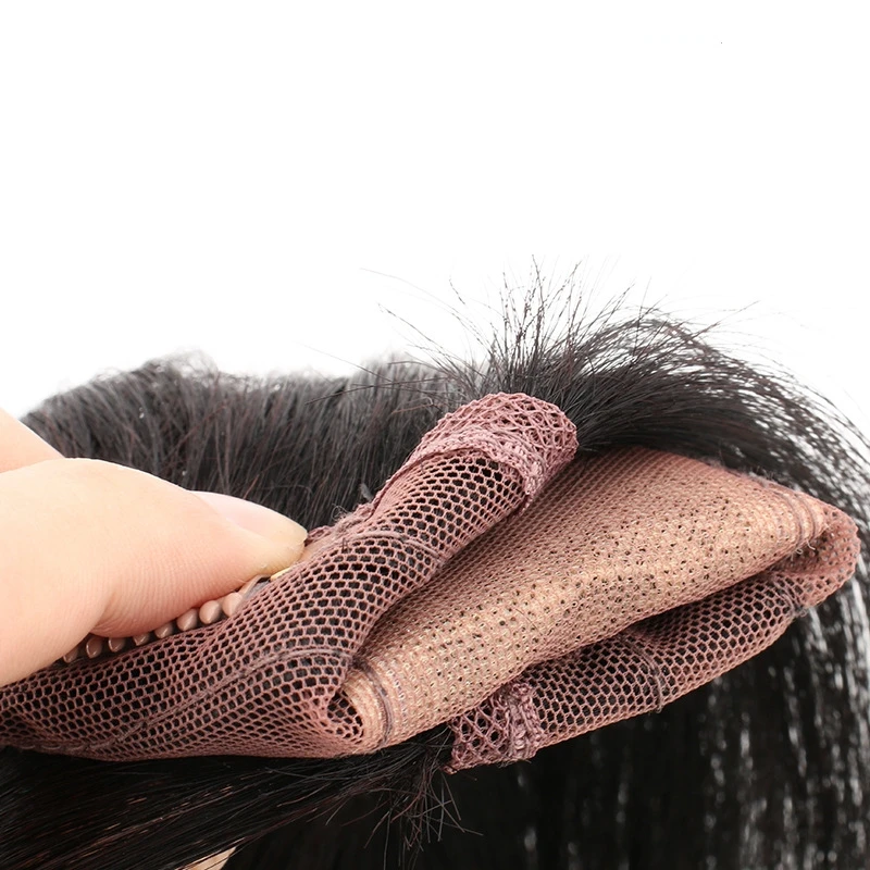 Wholesale Price Indian Hair Head of Hair Patch Piece 100% Human Hair Piece Topper Silk Base Topper For Women