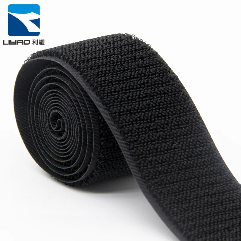 Baby-Friendly Non-Pulling Magic Velcroes Black Nylon Cuff Fasteners for Children Shoes Anti-Hook Hair Bait for Infant Clothing