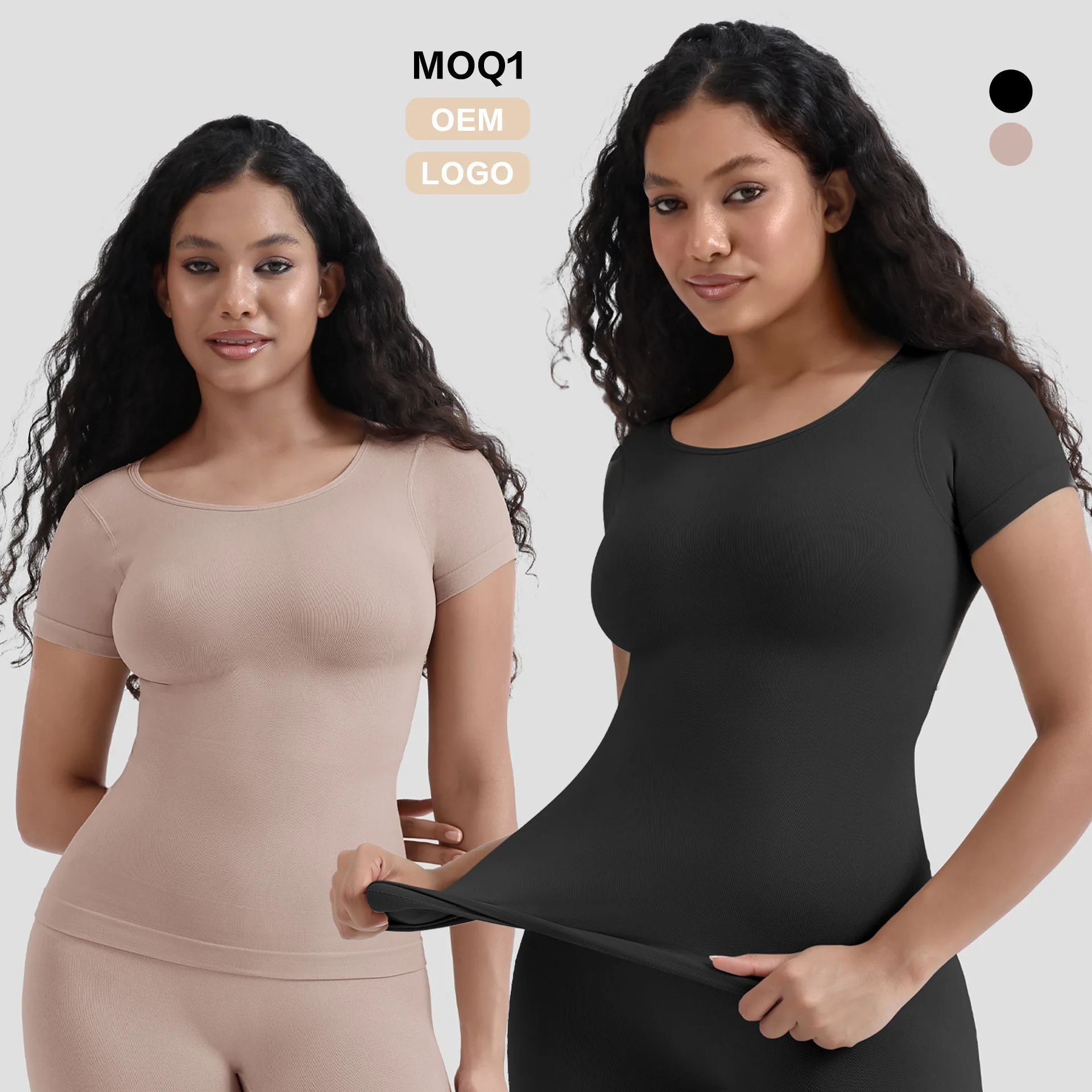 New Fashion Tummy Control Tops Seamless High Compression Shapewear for Women