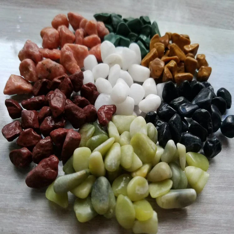 landscaping Tumbled Natural  Pebble Stone For Decoration