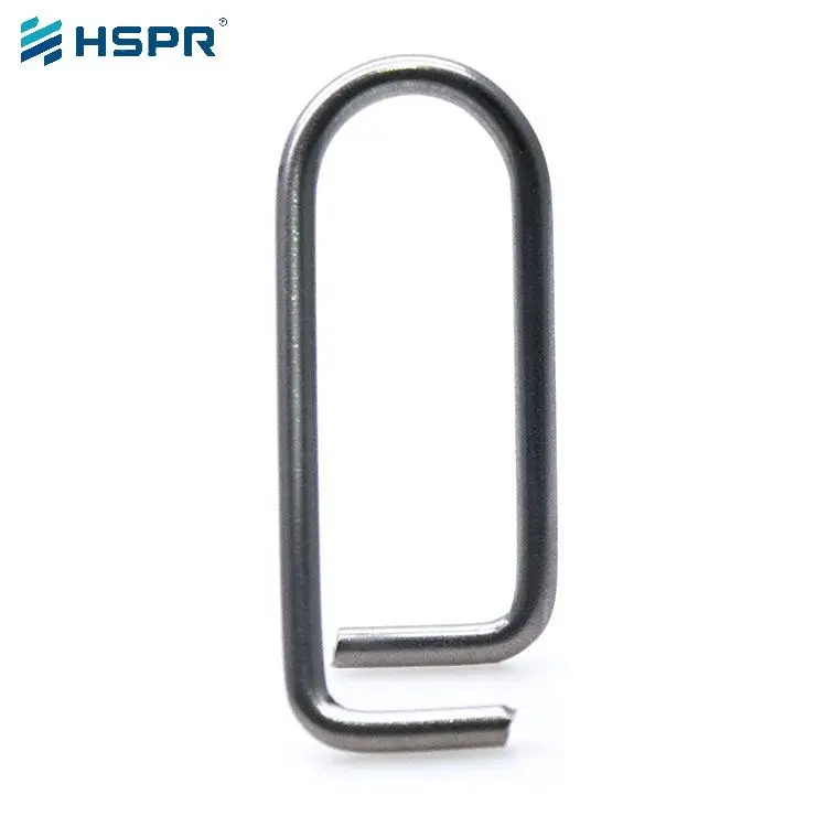 Huihuang Factory Supply  Custom High Precision Carbon Steel U Shaped Wire Forming Spring Clip
