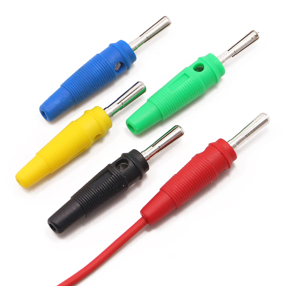 4mm banana plug copper nickel plated 32A high current PVC solder assembly type