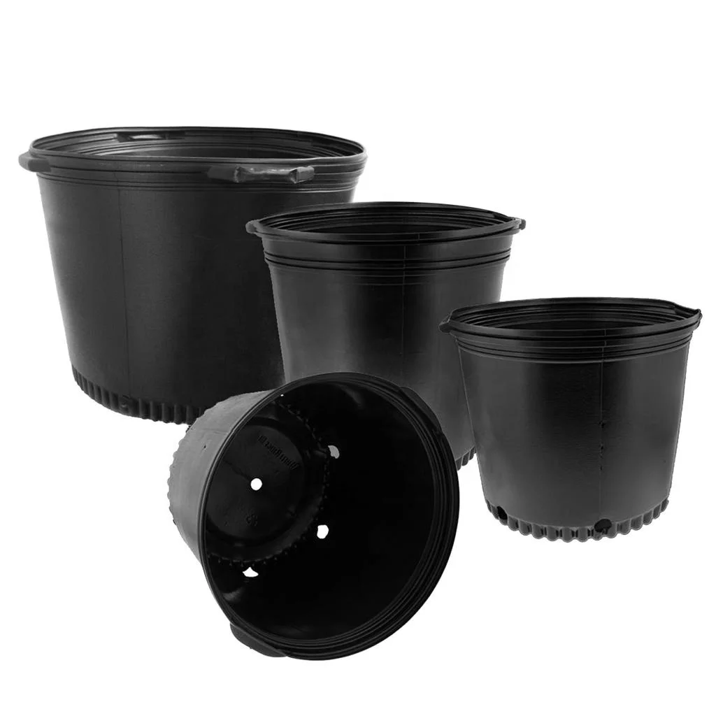 Wholesale Plastic Flowerpot Indoor and Outdoor Garden Plastic Flowerpots&Planters with Drainage Hole