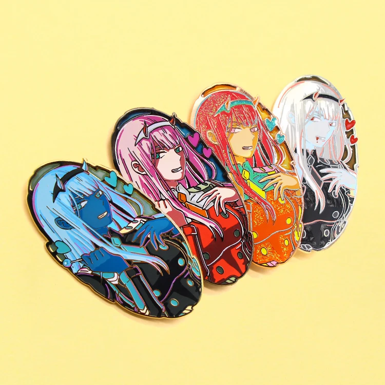 Custom Designer Brooches Anime Hard Enamel Pin China Factory Manufacture Soft Enamel Pin Badge Metal Lapel Pins