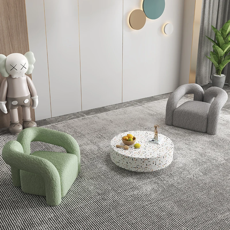 Fashion Comfortable Lazy Accent Chair Cuddle Lounge Chairs Italian Style Recliner Leisure Sofa Chairs