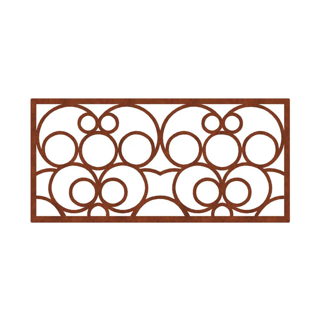 Customization Decorative Outdoor Garden Privacy Art Metal Screens Panels Wall Art Screen For Sale