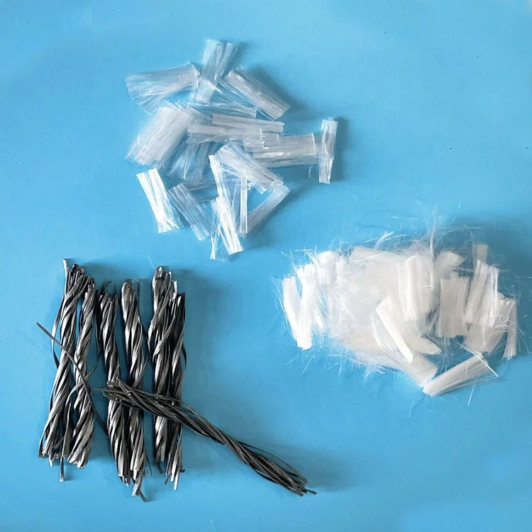 Polypropylene fibrillated fibers and a high-performance twisted-bundle macro-monofilament fiber