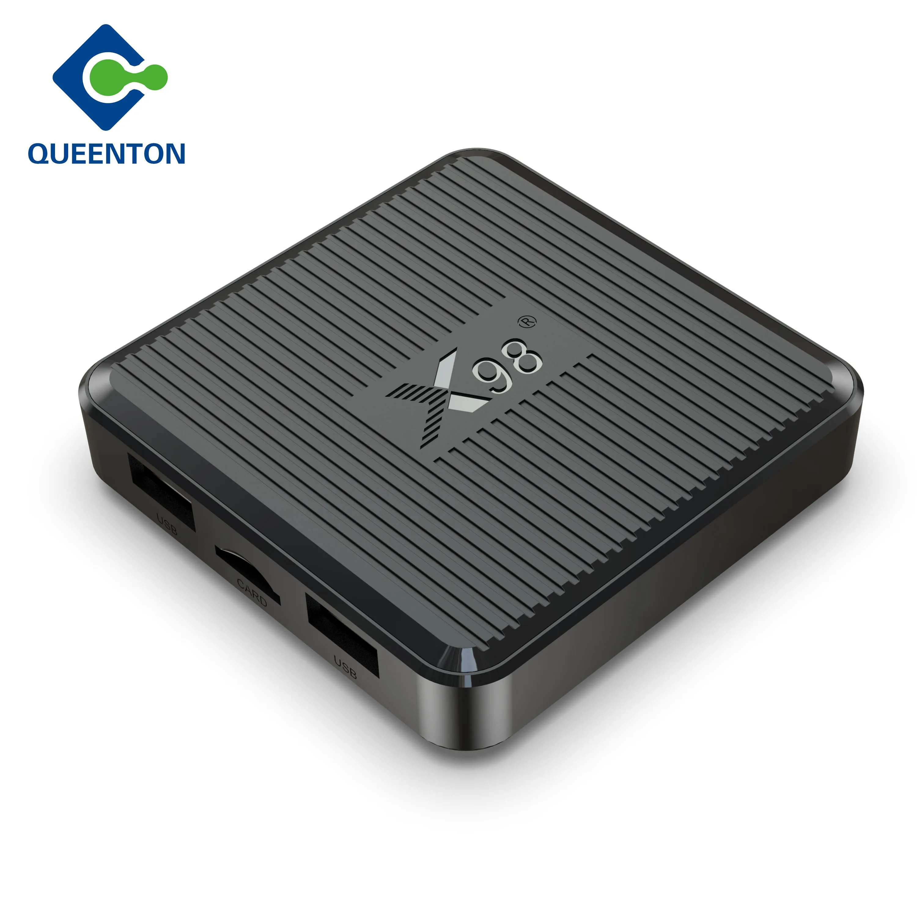 Newest X98q 4k Amlogic Tv Box 2.4g/5g Wifi Smart 2.4&5G Wifi AV1 HDR 10+ TF Card game Movie Music Android tv box