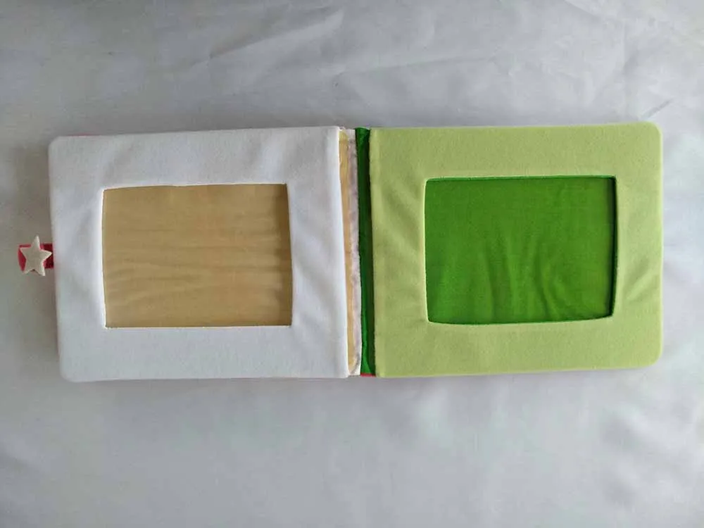baby soft plush fabric photo album cloth photo book christmas theme