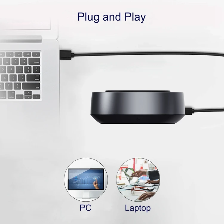 Omnidirectional BT conference speakerphone with NFC tag