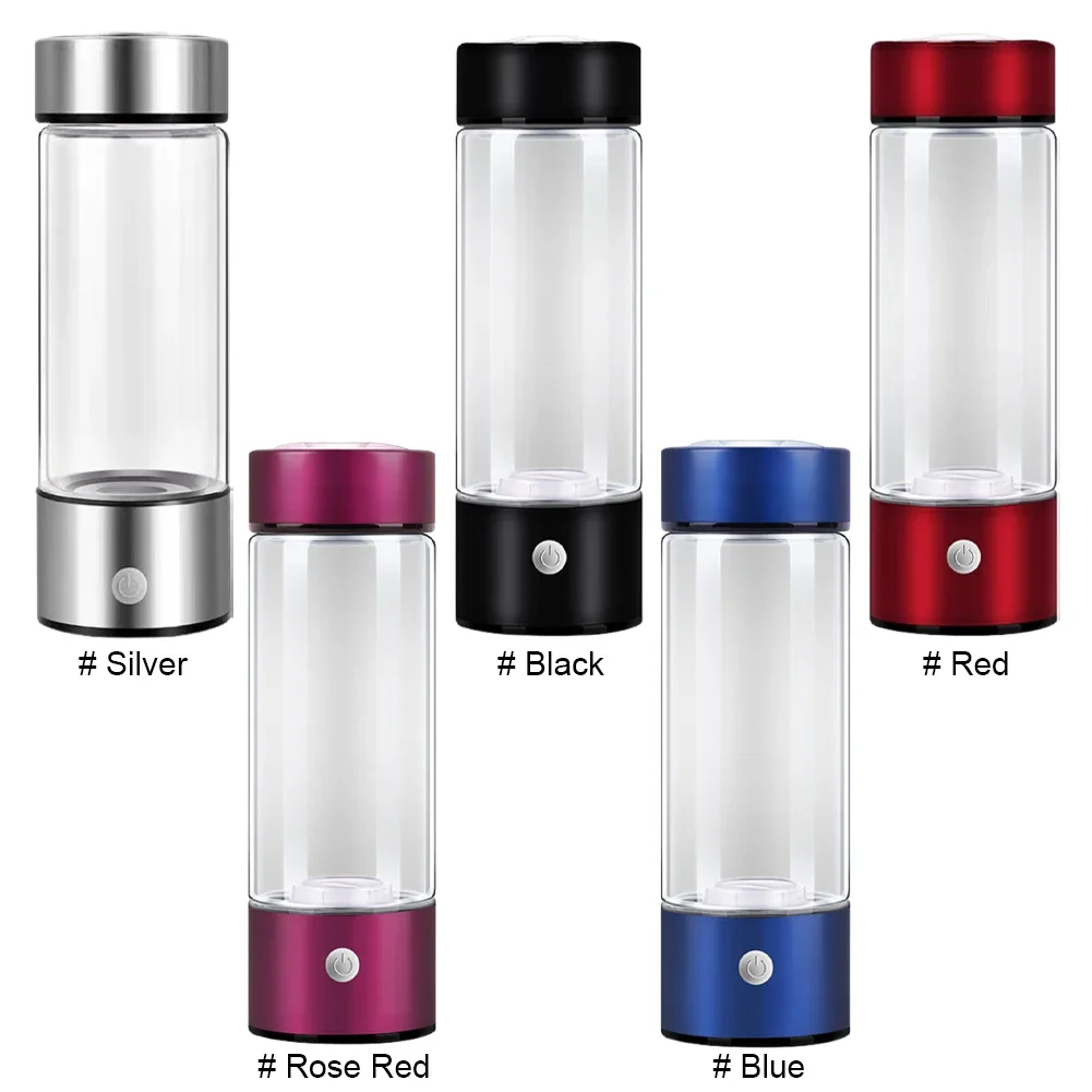 Hydrogen Generator Water Cup Filter Ionizer Maker 420ML Hydrogen-Rich Water Portable Super Antioxidants ORP Hydrogen Bottle