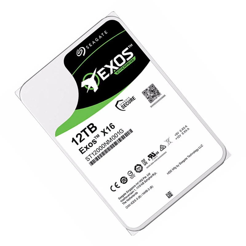 Seagat 12TB Hard Drive Exos 256MB SATA ST12000NM001G Enterprise Internal Hard Drive Disk HDD 12tb for Server NAS Laptop PC