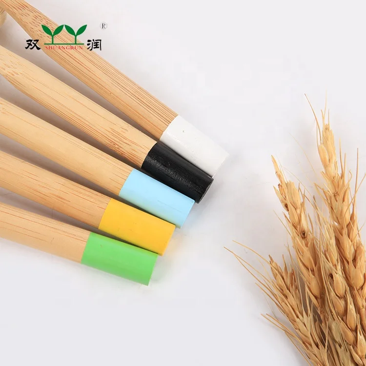 
BT-KCO-001 100% Biodegradable Soft Baby Bamboo Toothbrush 
