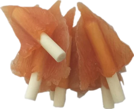 Chicken Breast Jerky Inserted by Twisted Rawhide dogs chew treat