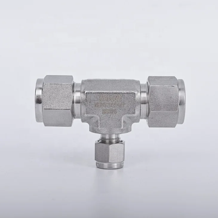 Compression Tube Male Adapters Union Fitting 316 Stainless Steel 3 8 NPT Swagelok Type Double Ferrule Fittings Male Connector