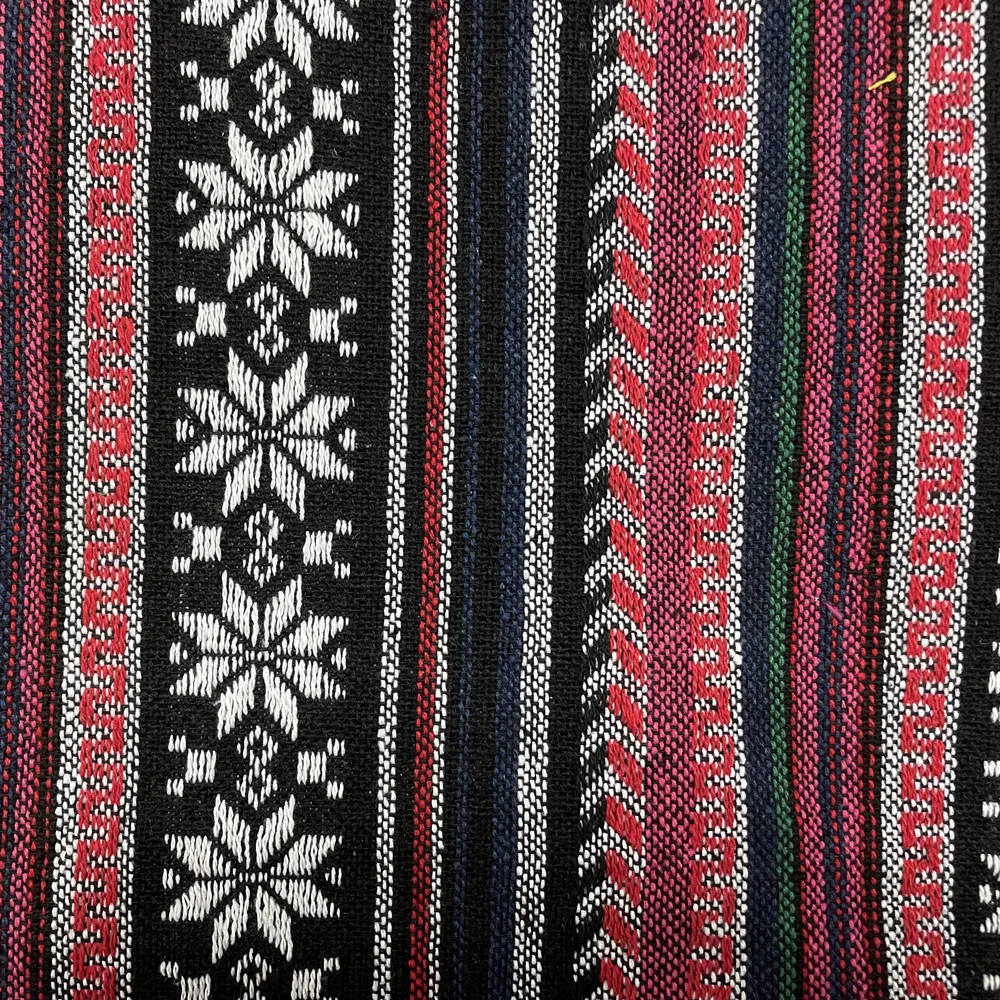 Top grade unique ethnic style woven jacquard fabric suitable for clothing sofa cushions tablecloth handbags