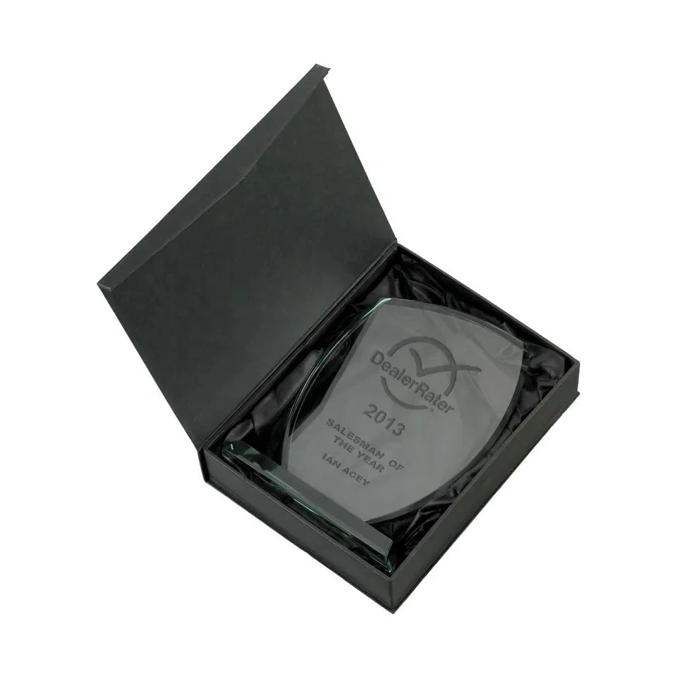 Cheap Wholesale Optical K9 Crystal Trophy for UV Printing Laser Engraving Glass Award Plaque