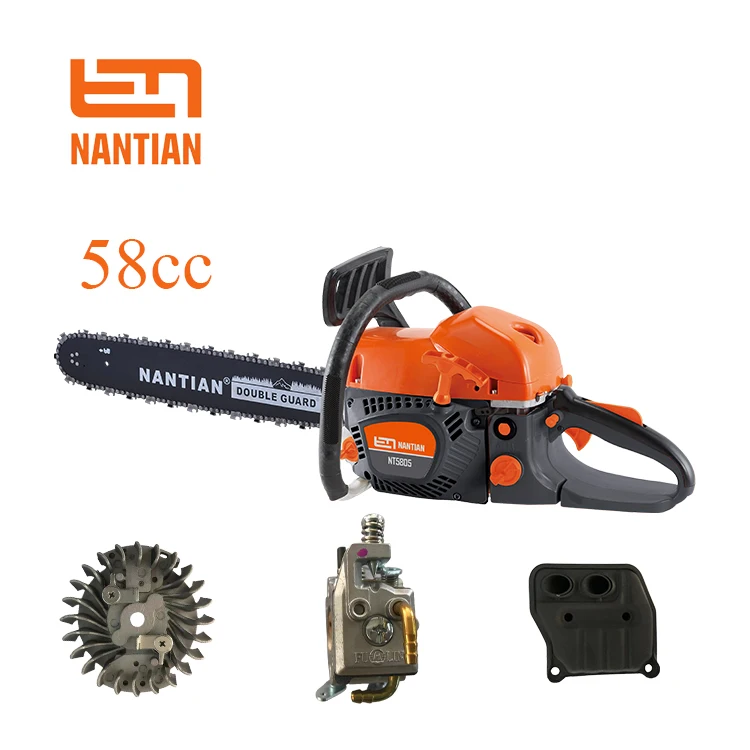 tree cutting machine 58cc chainsaw with 2stroke gasoline engine chainsaw machines wood saw machine