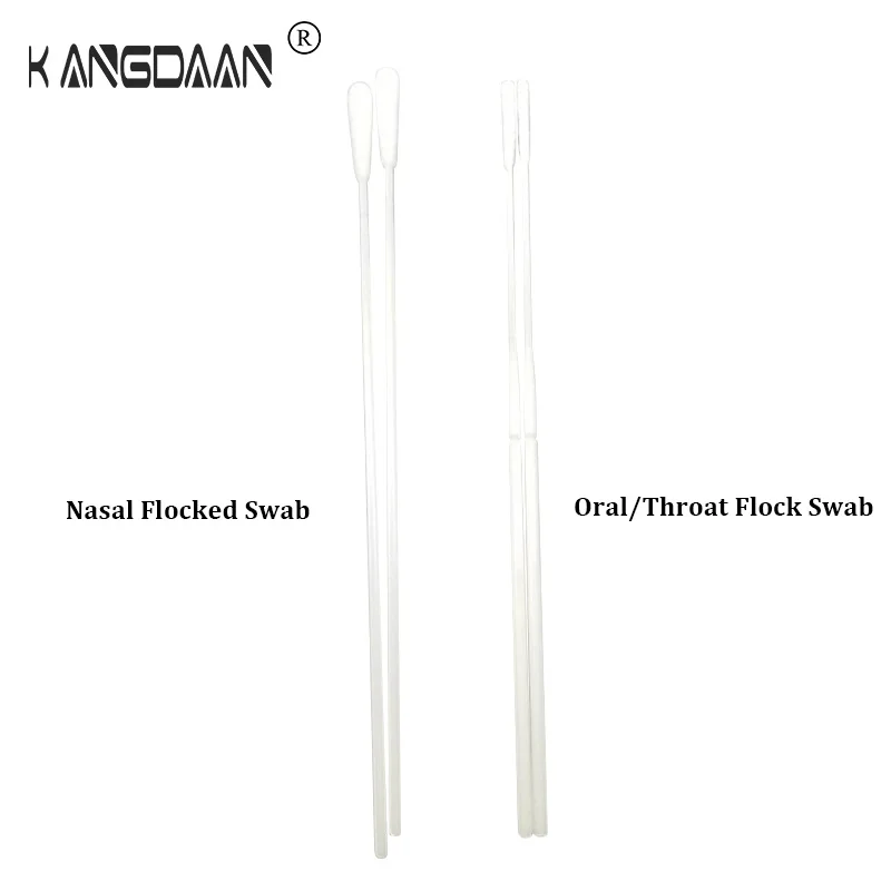 Sampling collection and transportation of nasal and oral flocking swabs