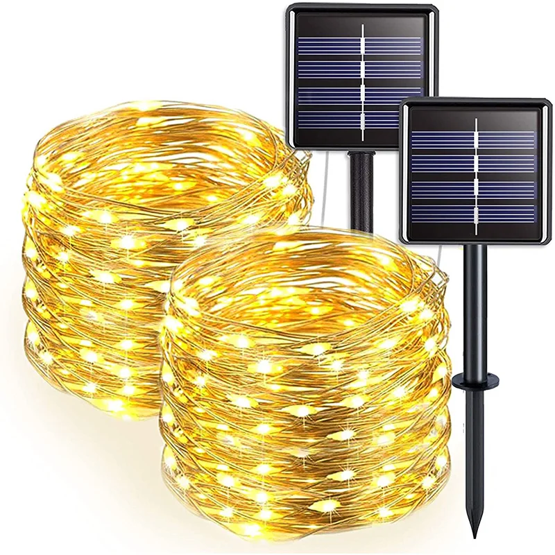 Wholesale Outdoor Waterproof Solar Christmas Decoration Tree Light Led String Light