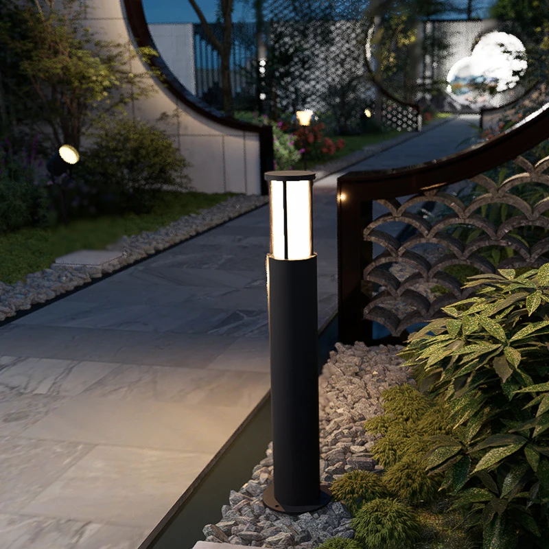 Hot Sell Decorative  Gate Post Pillar Light Decorative Lawn Yard Villa Path Lamp Waterproof Die-casting aluminum lights