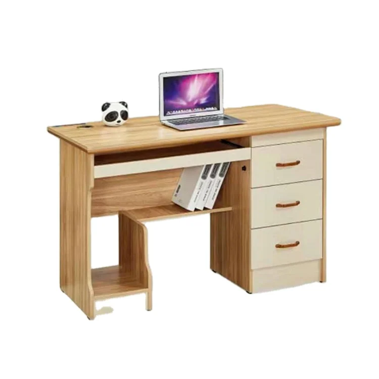 Modern Simple Wooden Office Desk with Four Drawers Modern Design Office Furniture Modular Studying Table for Adults