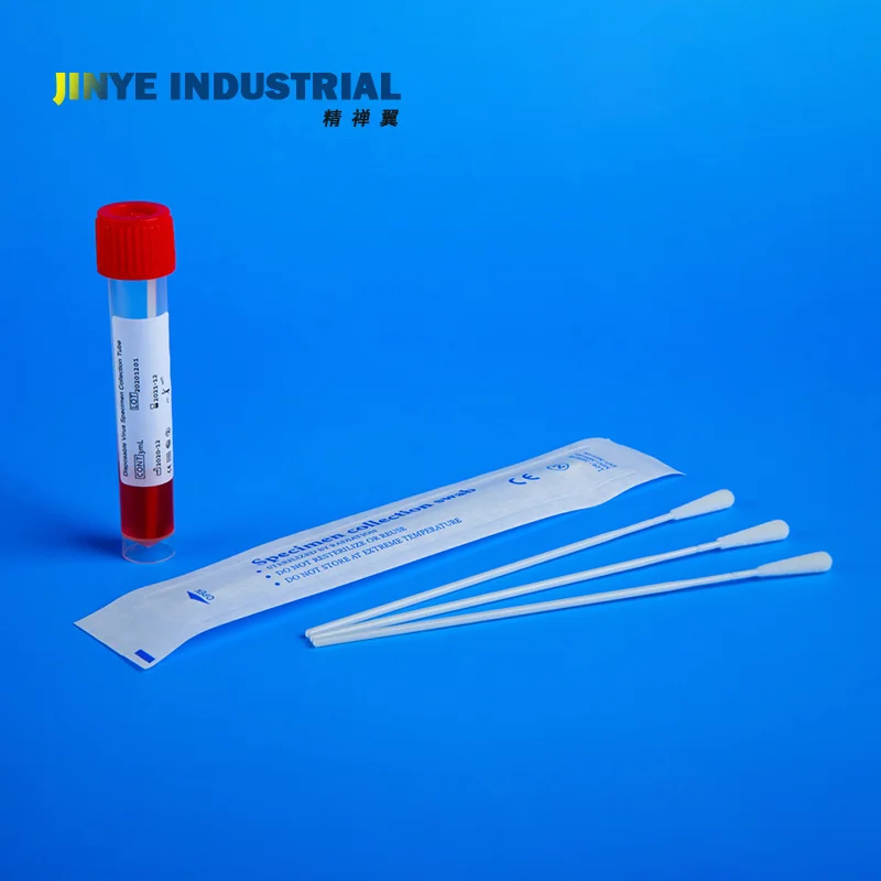 Sterile Medical Nasal Disposable Sampling Oral  Sponge Swab Stick Specimen Collection Swab
