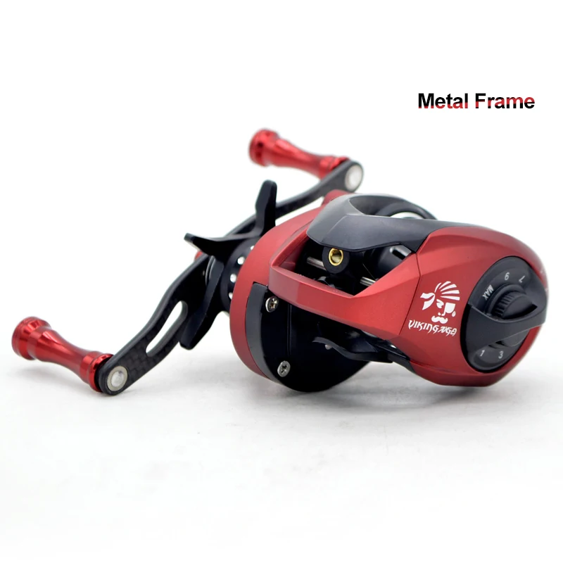 
7.2:1 gear ratio saltwater fishing metal body baitcasting reel 