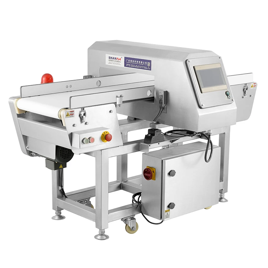 Factory Rhing High Accuracy Food Seafood Industries Automatic Food Conveyor Metal Detector