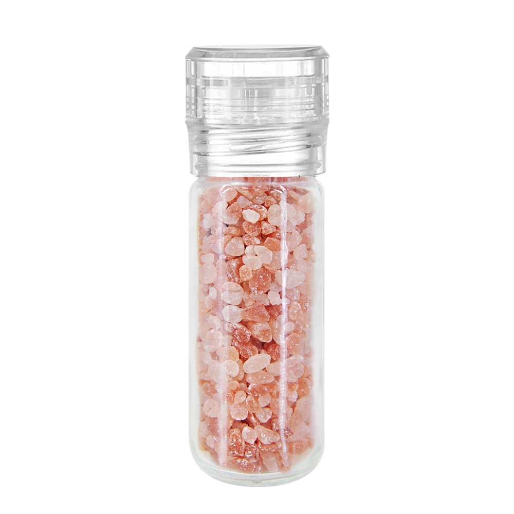 Food Grade Plastic Pepper Mill Salt Grinder 60ml Clear Seasonsing Shaker Bottle