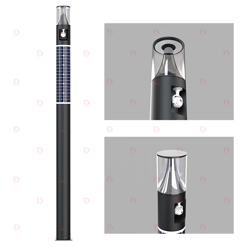DAWN hot sale all in one solar lamp led street light outdoor 20w 40w 60w solar security light for garden street deck