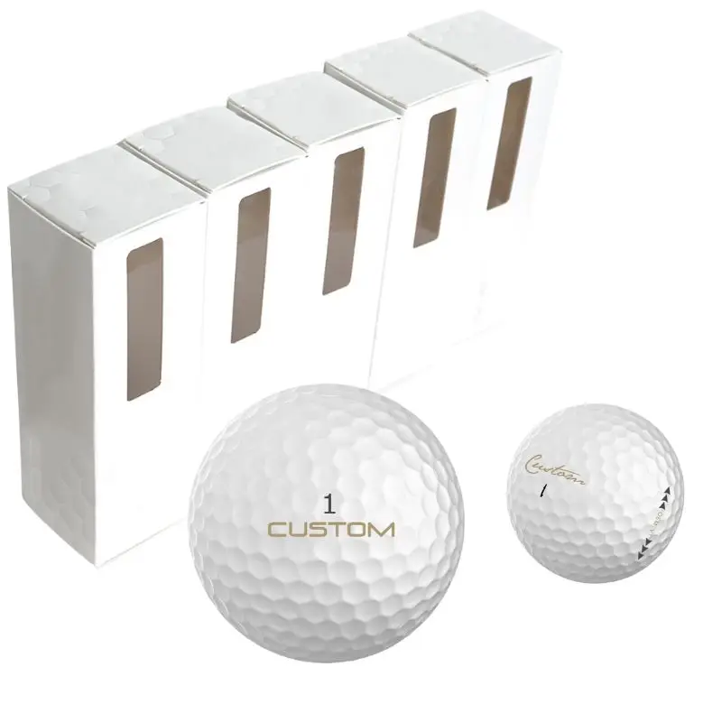 Custom Glitter Electronic Led Golf Balls Glow Dark Night Glowing Golf Ball Light Up Rubber Golf Gift Sets Party Game Set