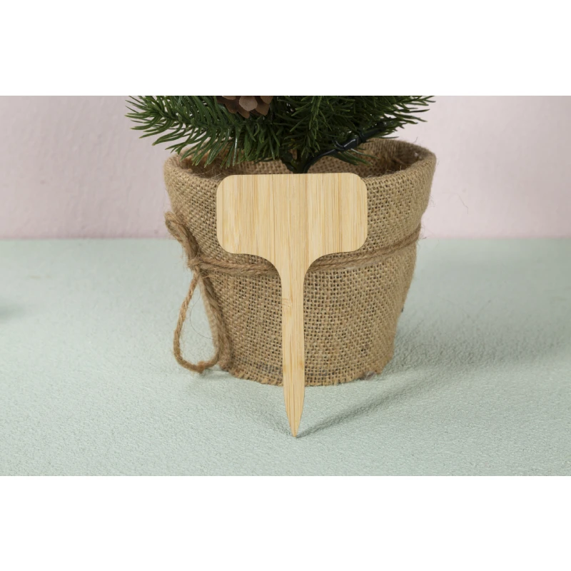 Natural Bamboo Skewers Barbecue Picks Blank Toothpick Flags Kraft Flag Picks Mini Stick Portable plant labels garden