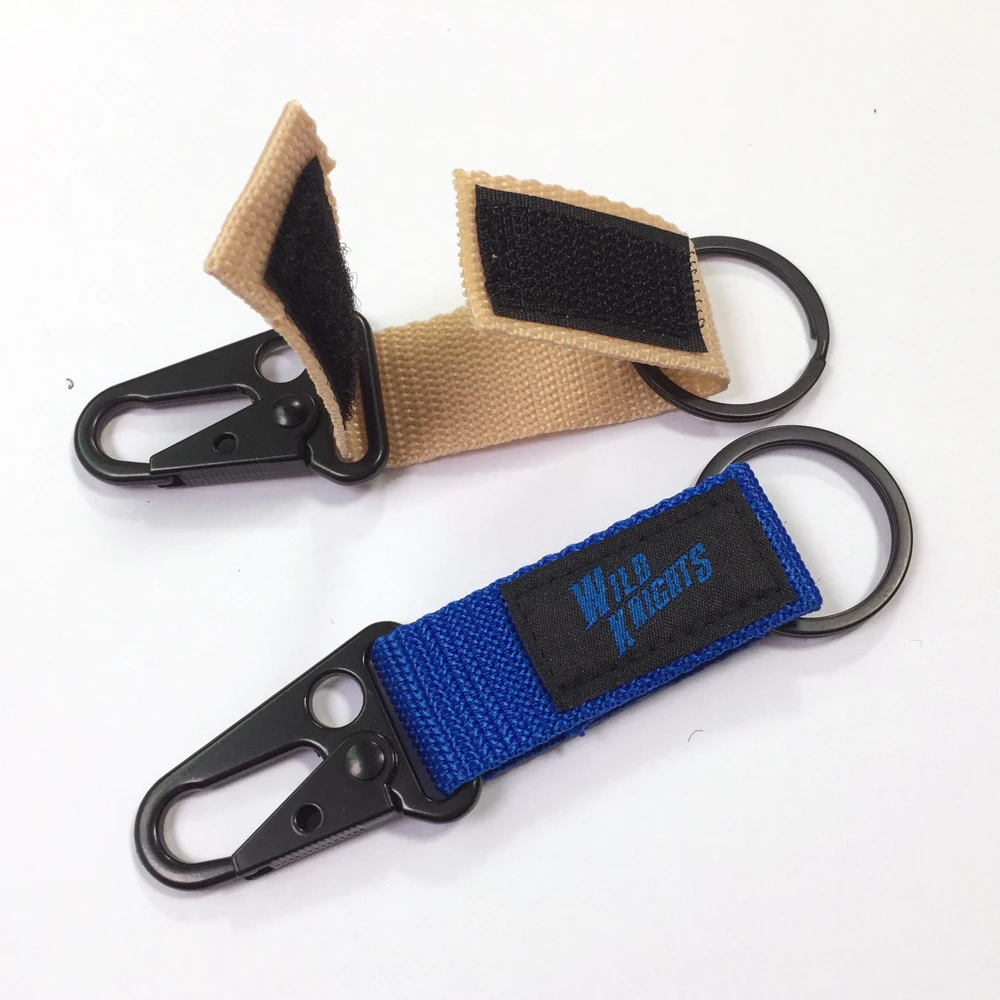 Полипропиленовая нейлоновая цепочка для ключей с вышитым логотипом, бирка, хлопковая ткань, брелок для ключей, рюкзак, кулон, подарки, брелок на заказ