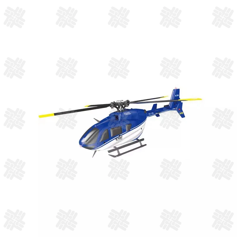 KW C187 RC Helicopter Eurocopter EC135 Helicopter Model 2.4Ghz 6-Axis Gyro Single Propeller Aileronless Flyer Hobby Gifts