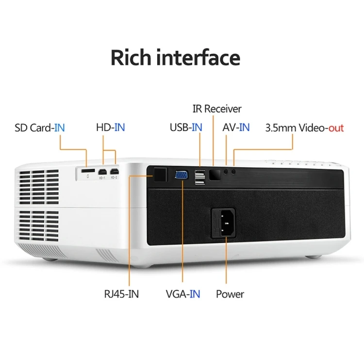 Оригинальный Портативный AUN AKEY6S 5 8 дюймов 5500 люмен 1920x1080P Android Full HD светодиодный