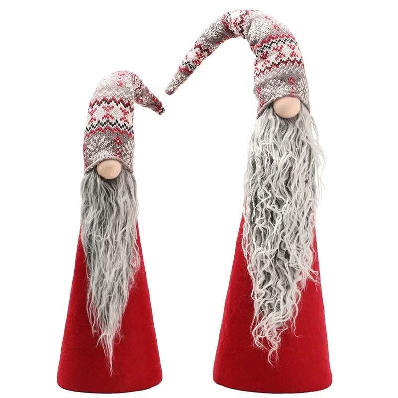 EAGLEGIFTS 2024 Cute Christmas Tree Plush Decoration Supplies Decoracion Xmas Gnome No Face Elf Christmas Doll Ornaments