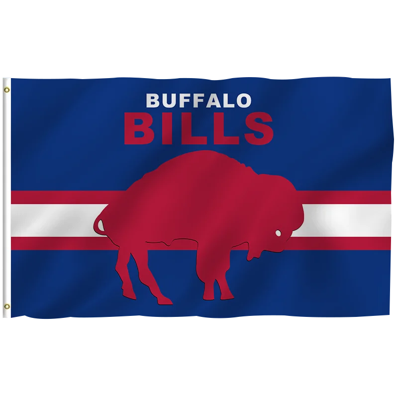 In Stock All  Football Team Flag 3x5ft High Quality Custom Design Dallas Buffalo Bills  Banner 100% Polyester Sports Nfl Flag