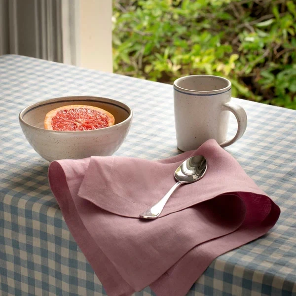 Eco Friendly Biodegradable  Wholesale Flax Linen Custom Size  Table Cloth Napkin