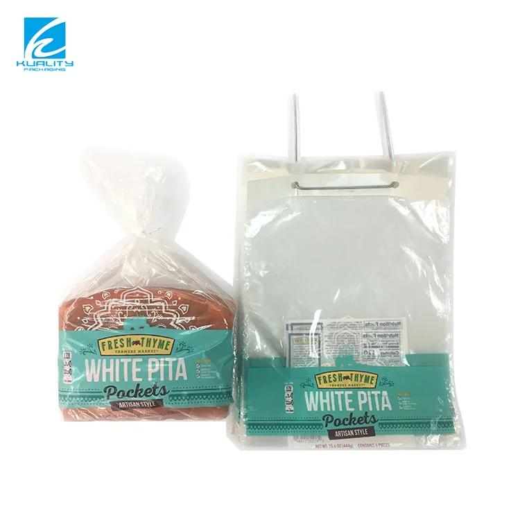 Custom Food Packaging Transparent Ldpe Opp CPP Printed Polly Plastic Wicket Bag For Bread