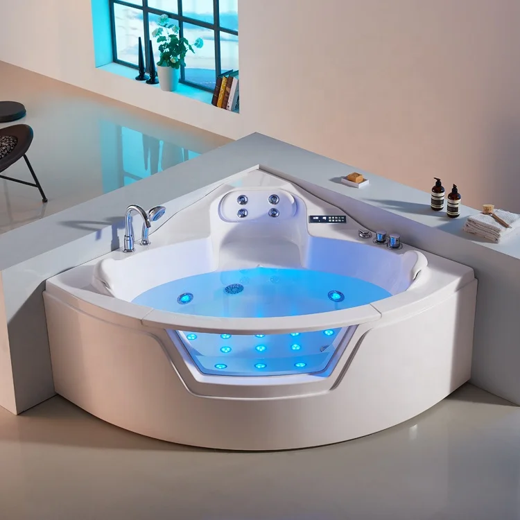 1.42m 2 LX pump water adjustable jets back cushion bubble bath and surfing bathtub