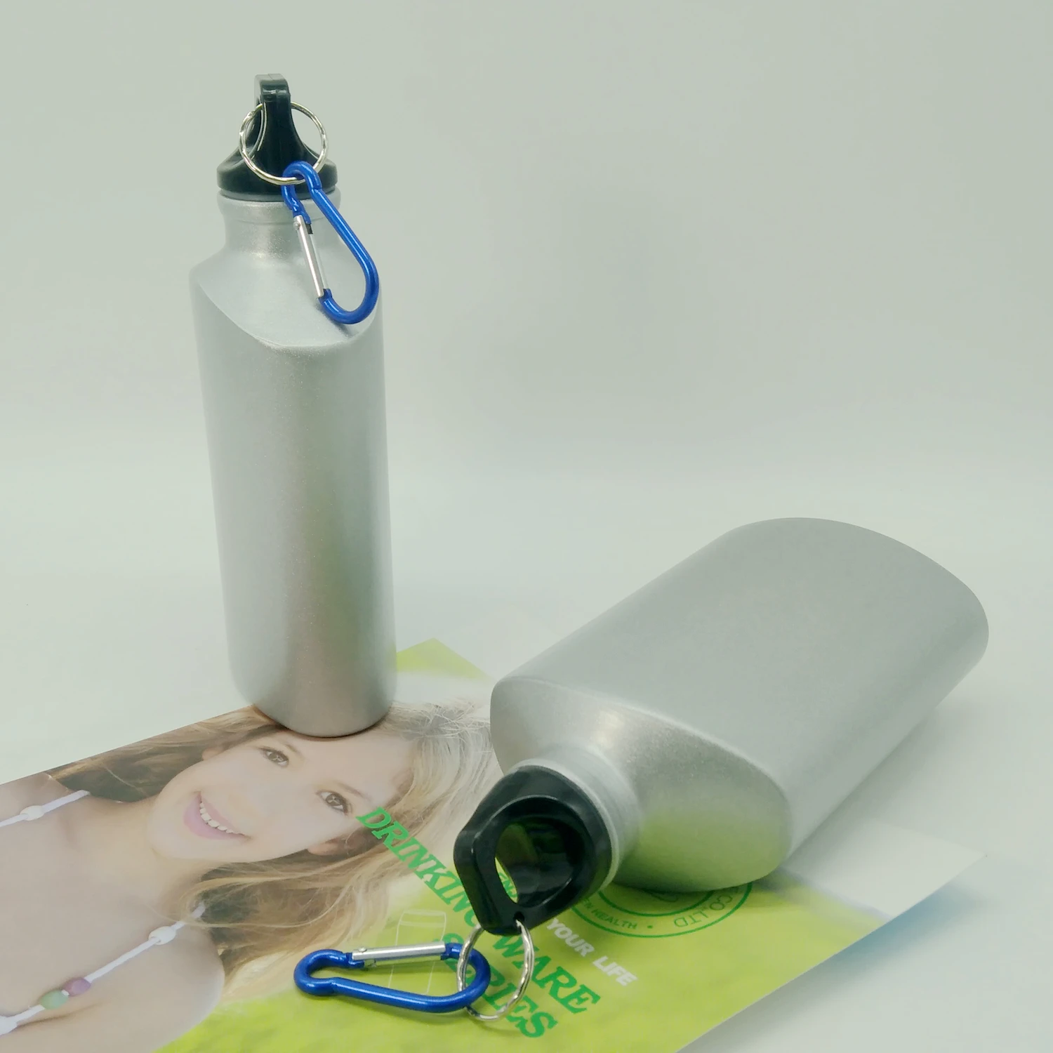 500ml Flat Aluminum Water Bottle 500ml Aluminum Hip Flask Disposable Aluminum Water Bottles