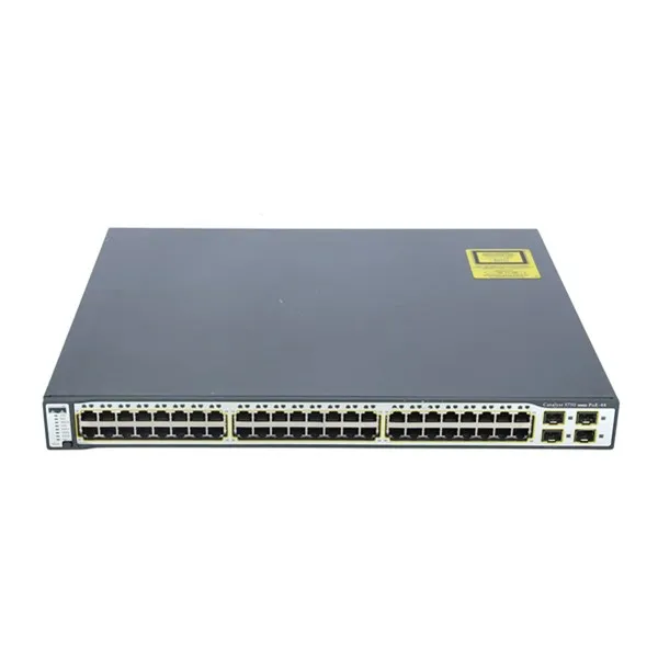 Cisc0 б/у WS-C3750-48TS-S катализатор 3750 10/100 48-портовый